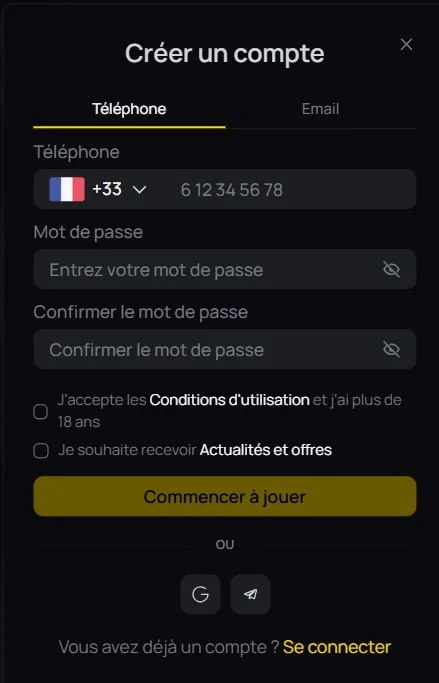 10Black Casino Inscription